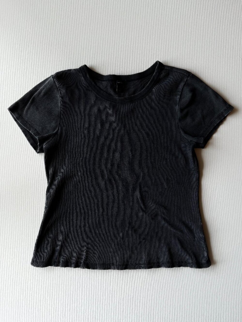 Halogen Ribbed Crewneck Fitted T Shirt